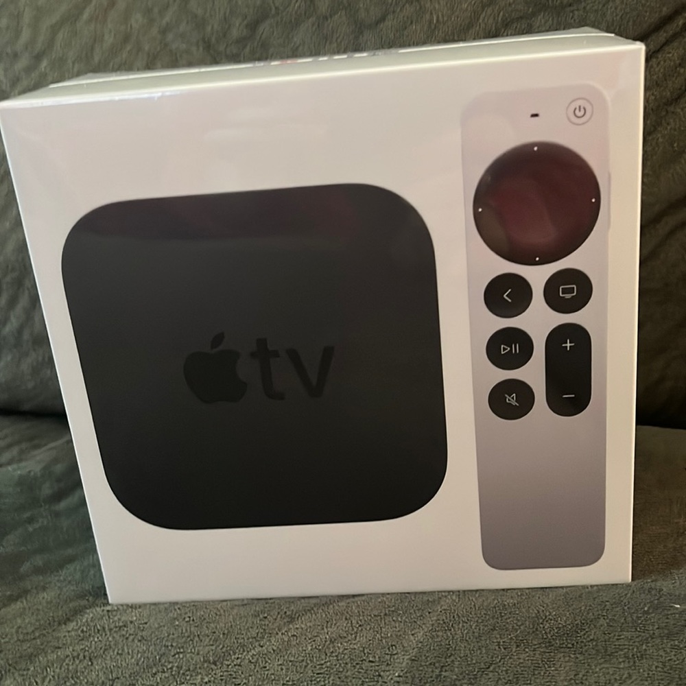 Brand new Apple TV 4K. Still in original cellophane wrapping. Never opened!!